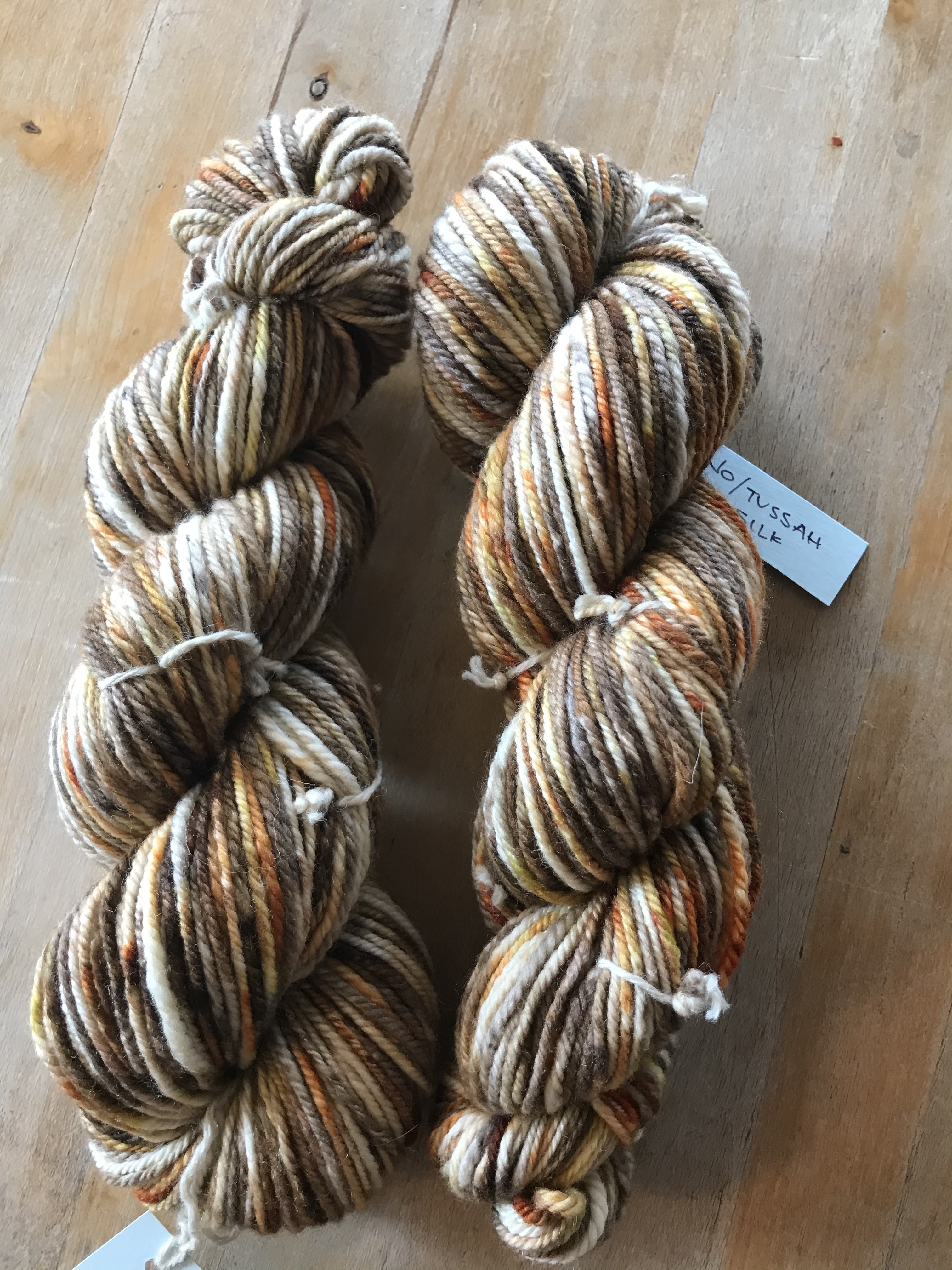 Dyed silk