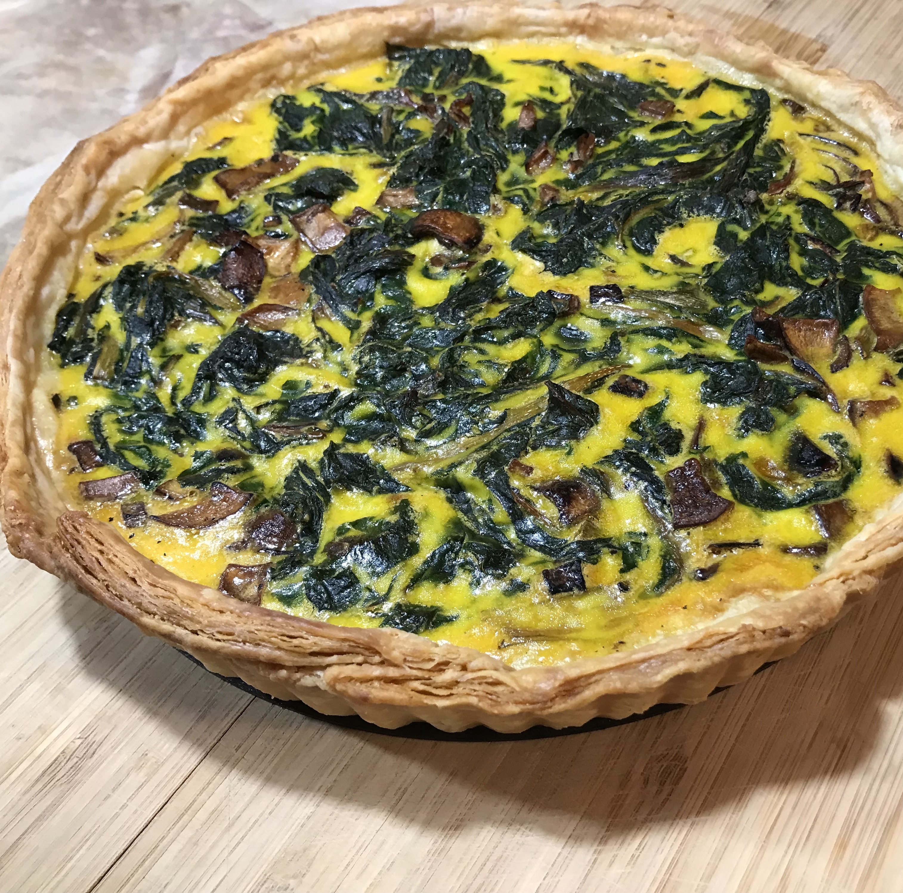 Spinach quiche